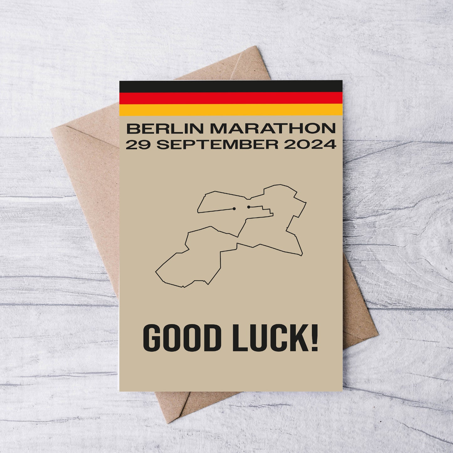 Berlin Marathon 2024 Good Luck card