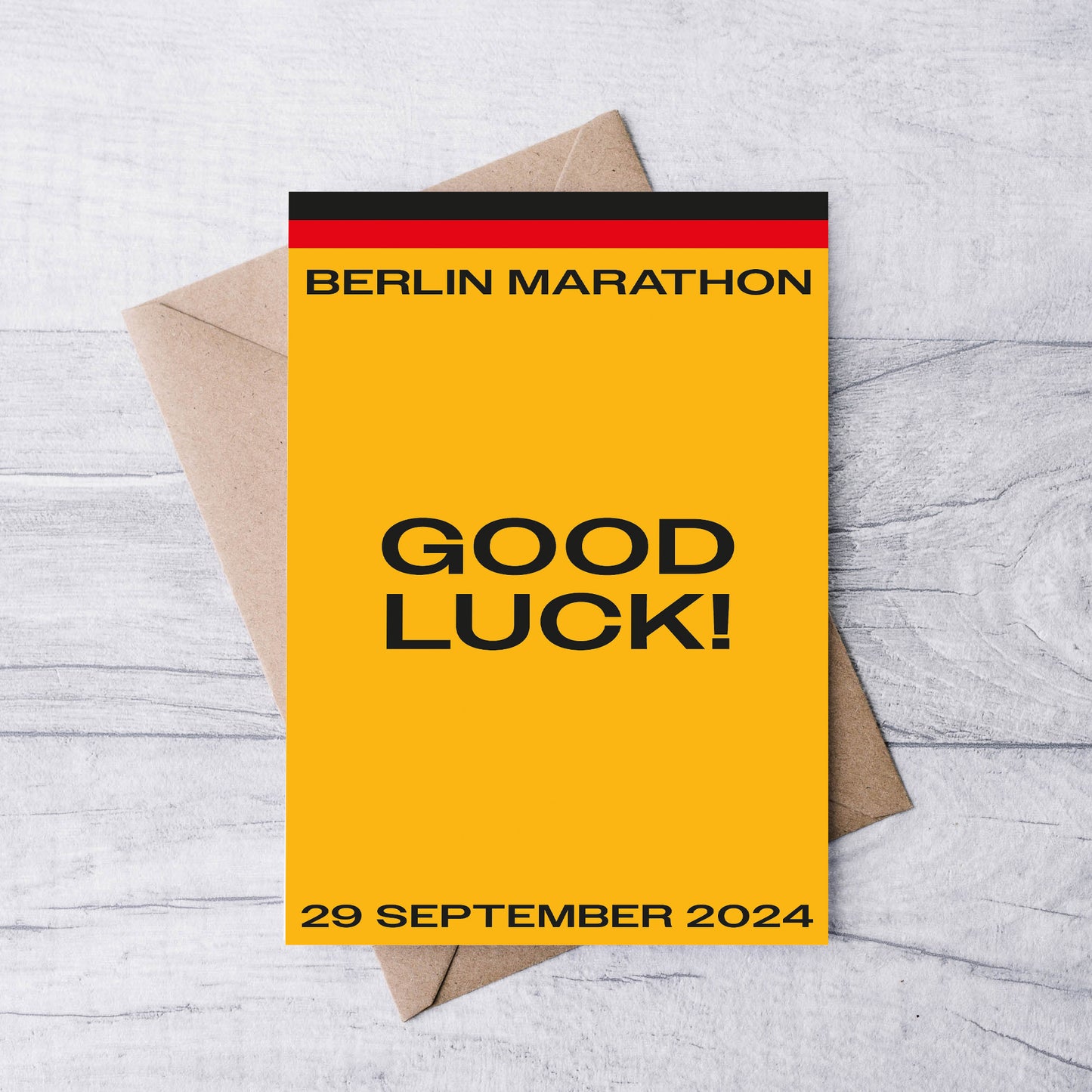 Berlin Marathon 2024 Good Luck card