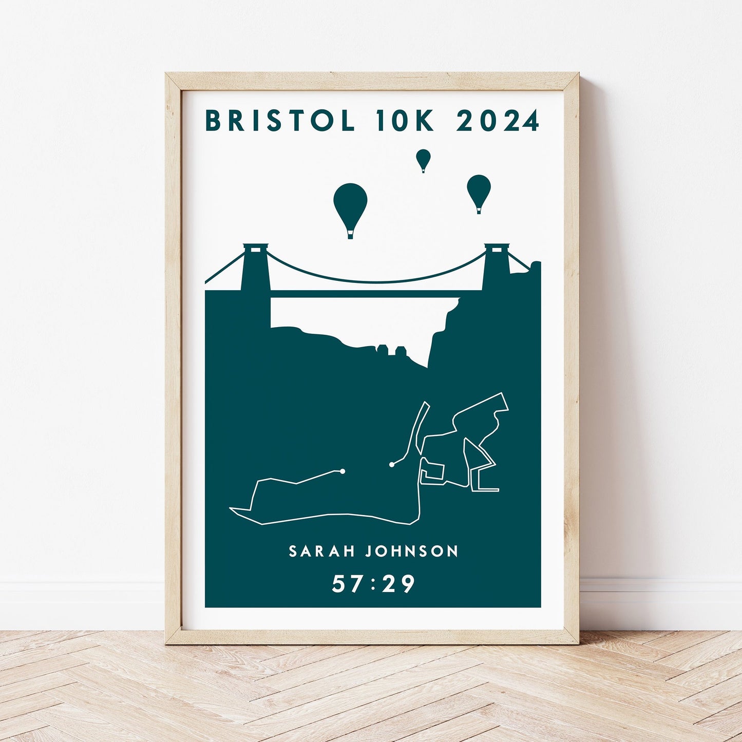 Bristol HM and 10k personalised print