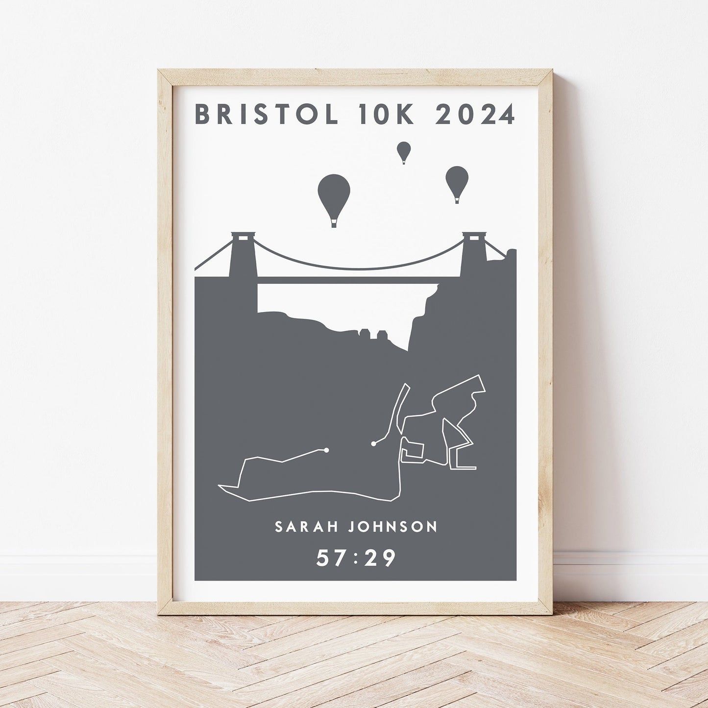 Bristol HM and 10k personalised print