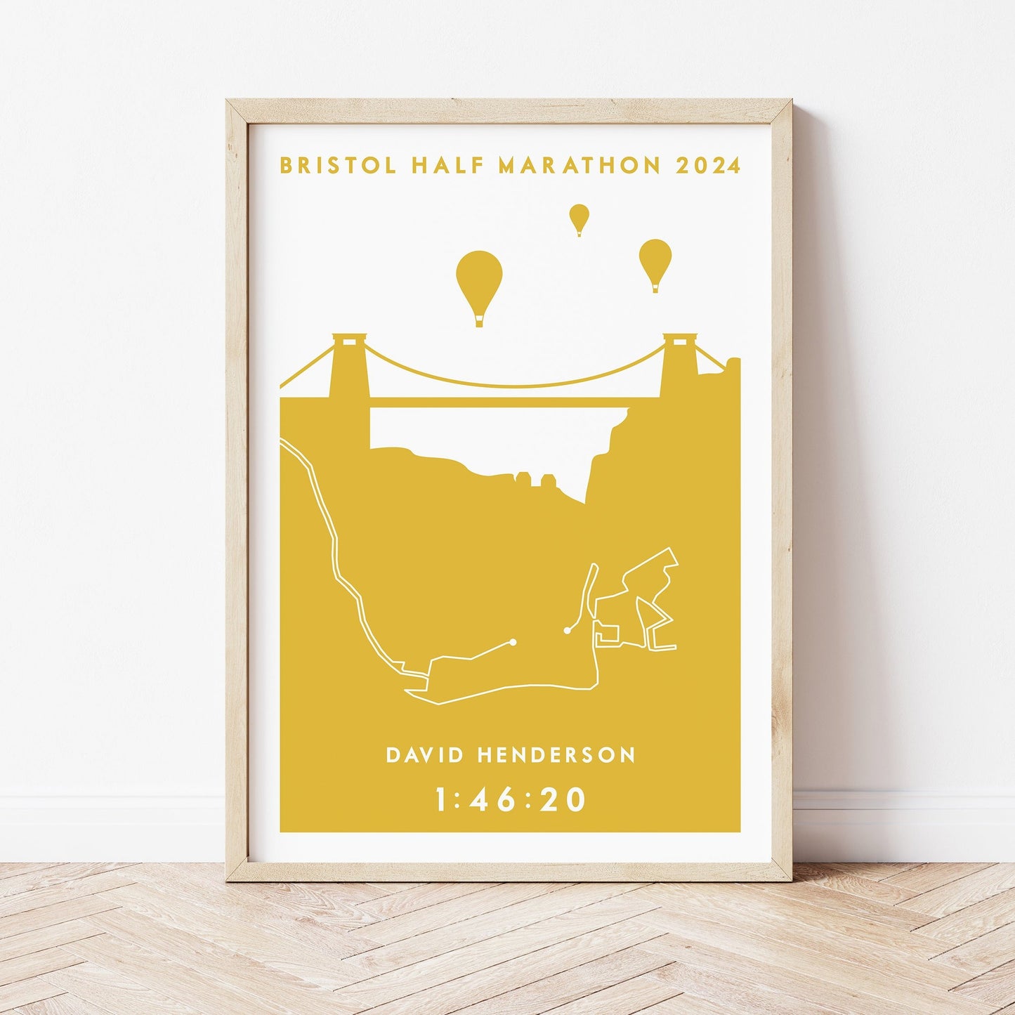 Bristol HM and 10k personalised print