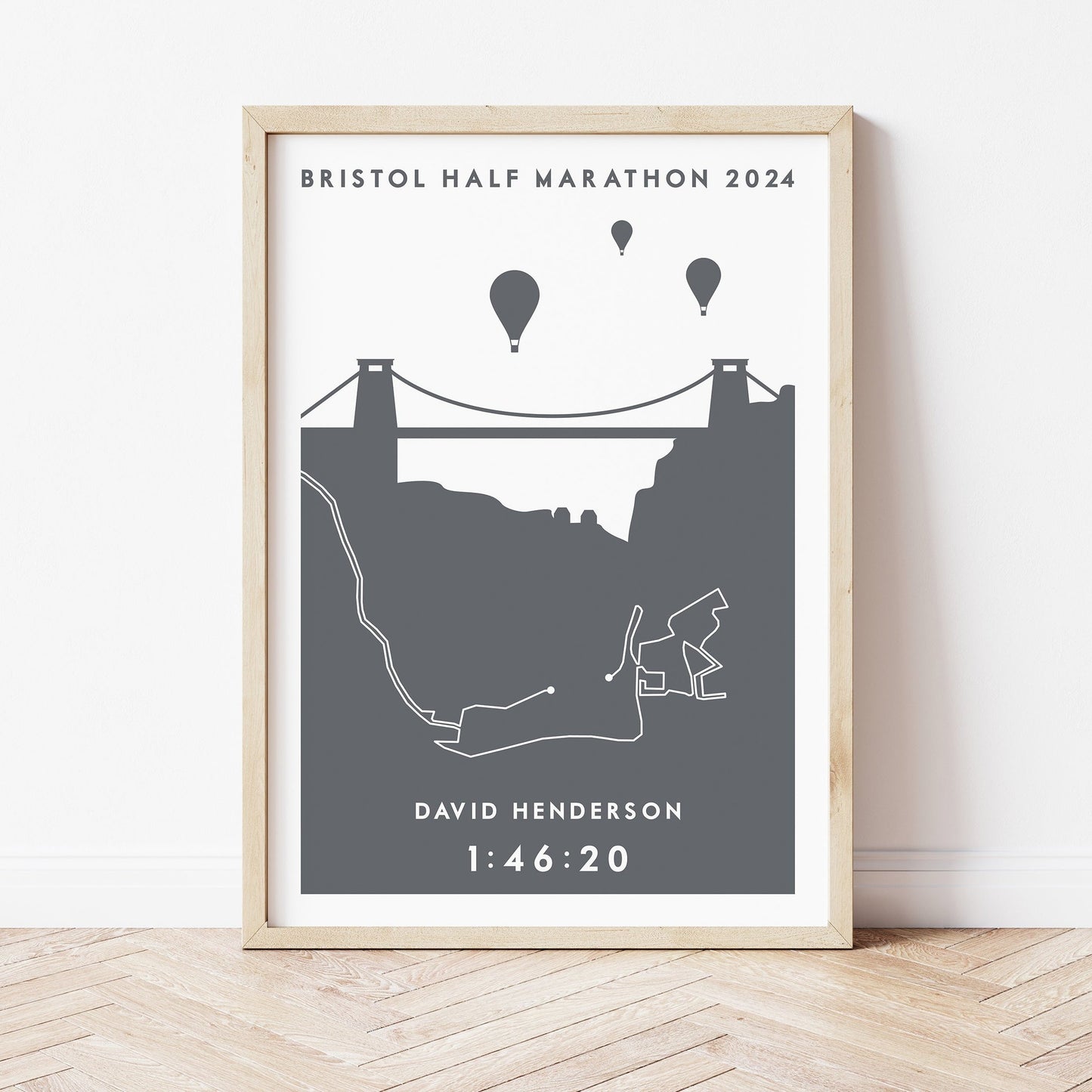 Bristol HM and 10k personalised print