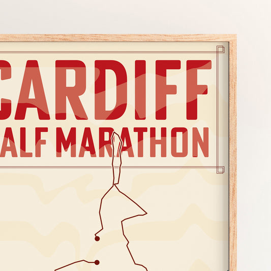 Cardiff Half Marathon personalised print