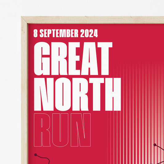 Great North Run personalised print