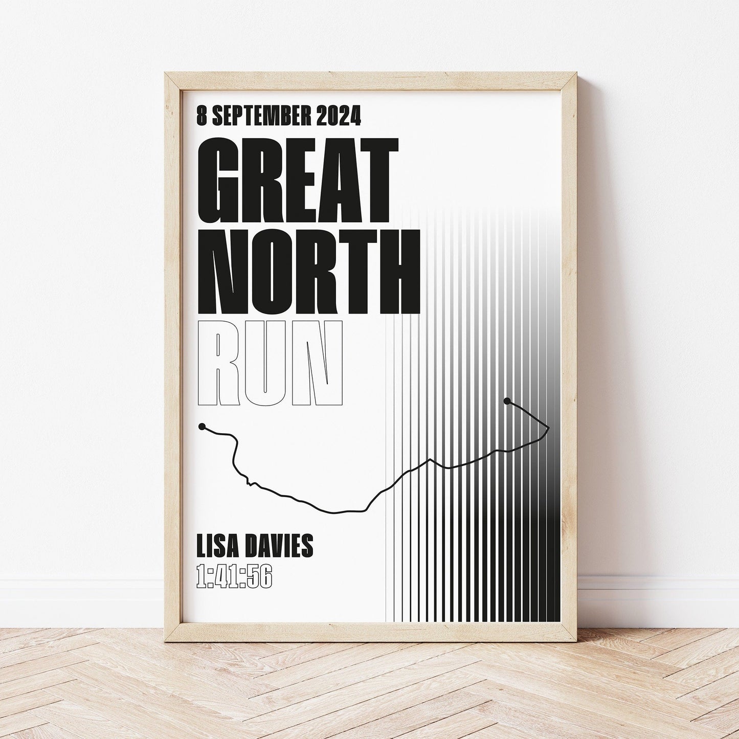 Great North Run personalised print