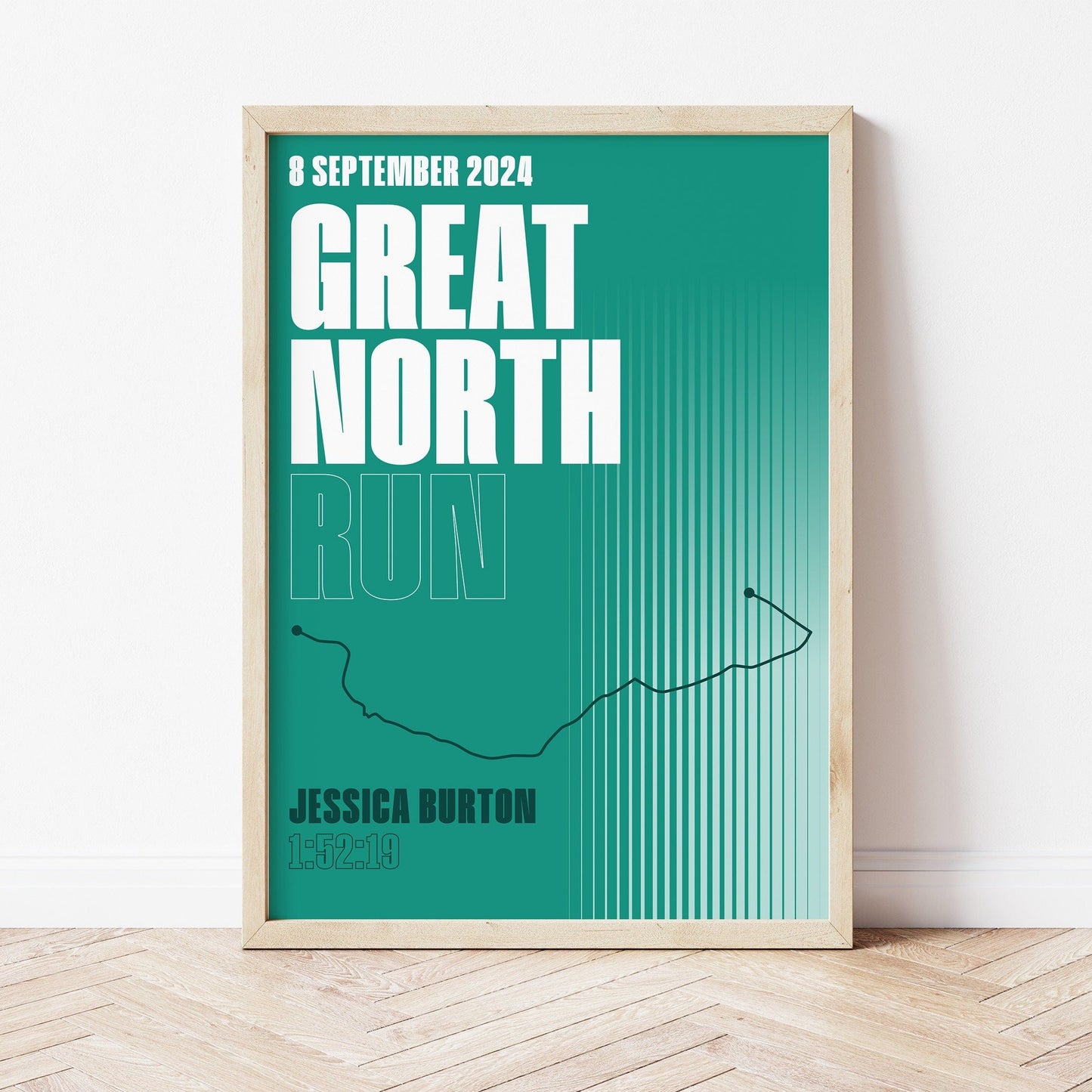 Great North Run personalised print