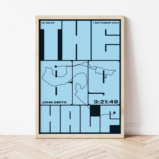 The Big Half personalised print