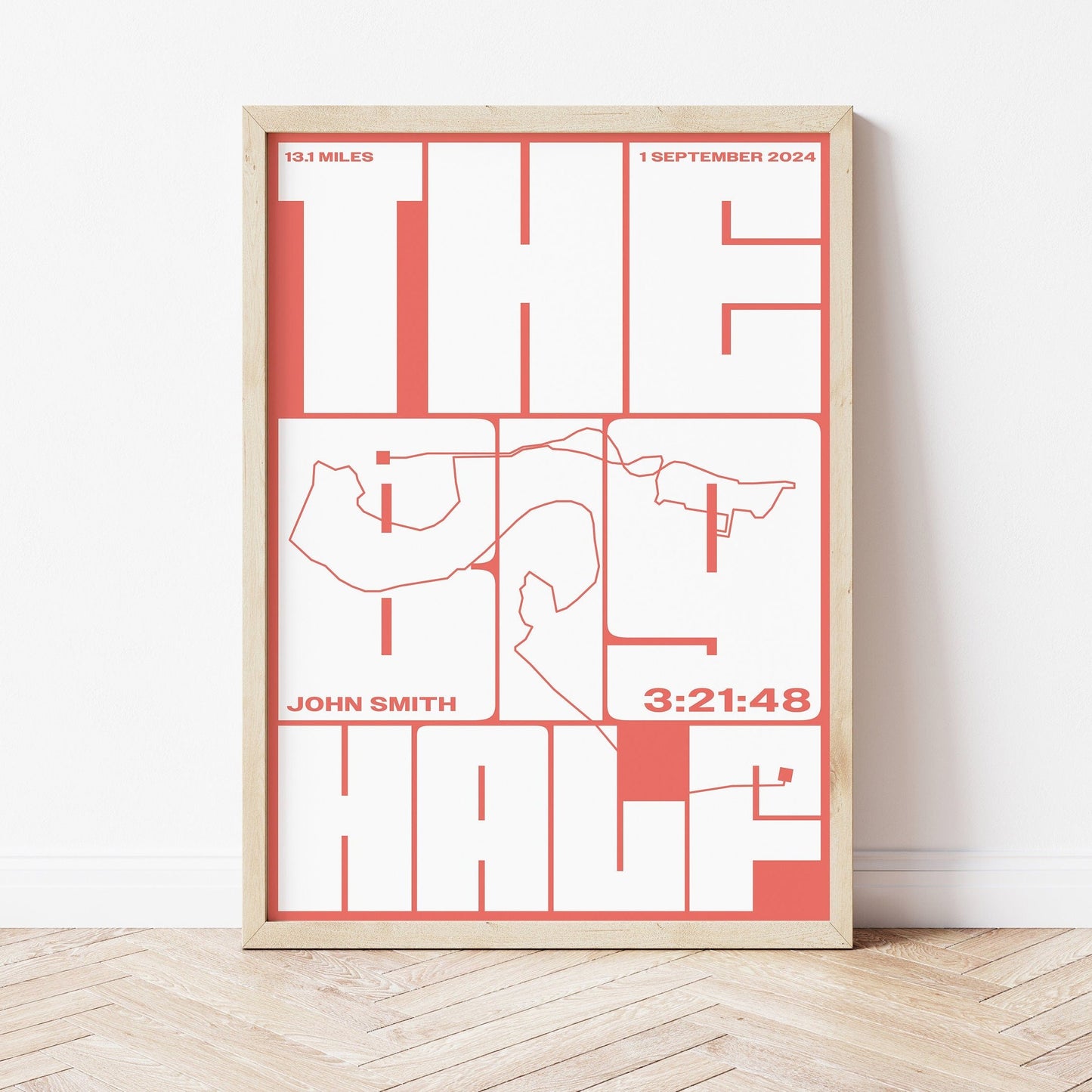 The Big Half personalised print