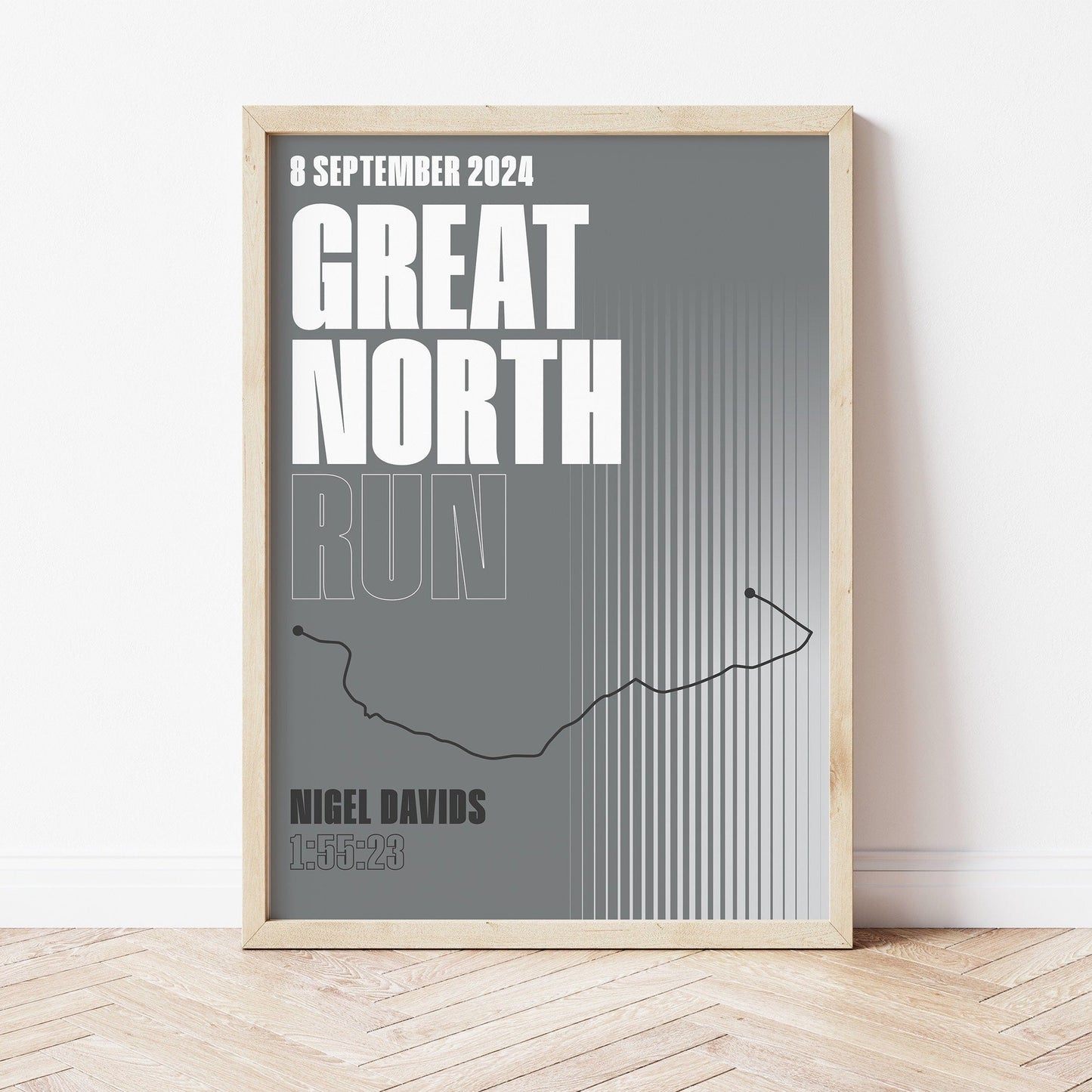 Great North Run personalised print