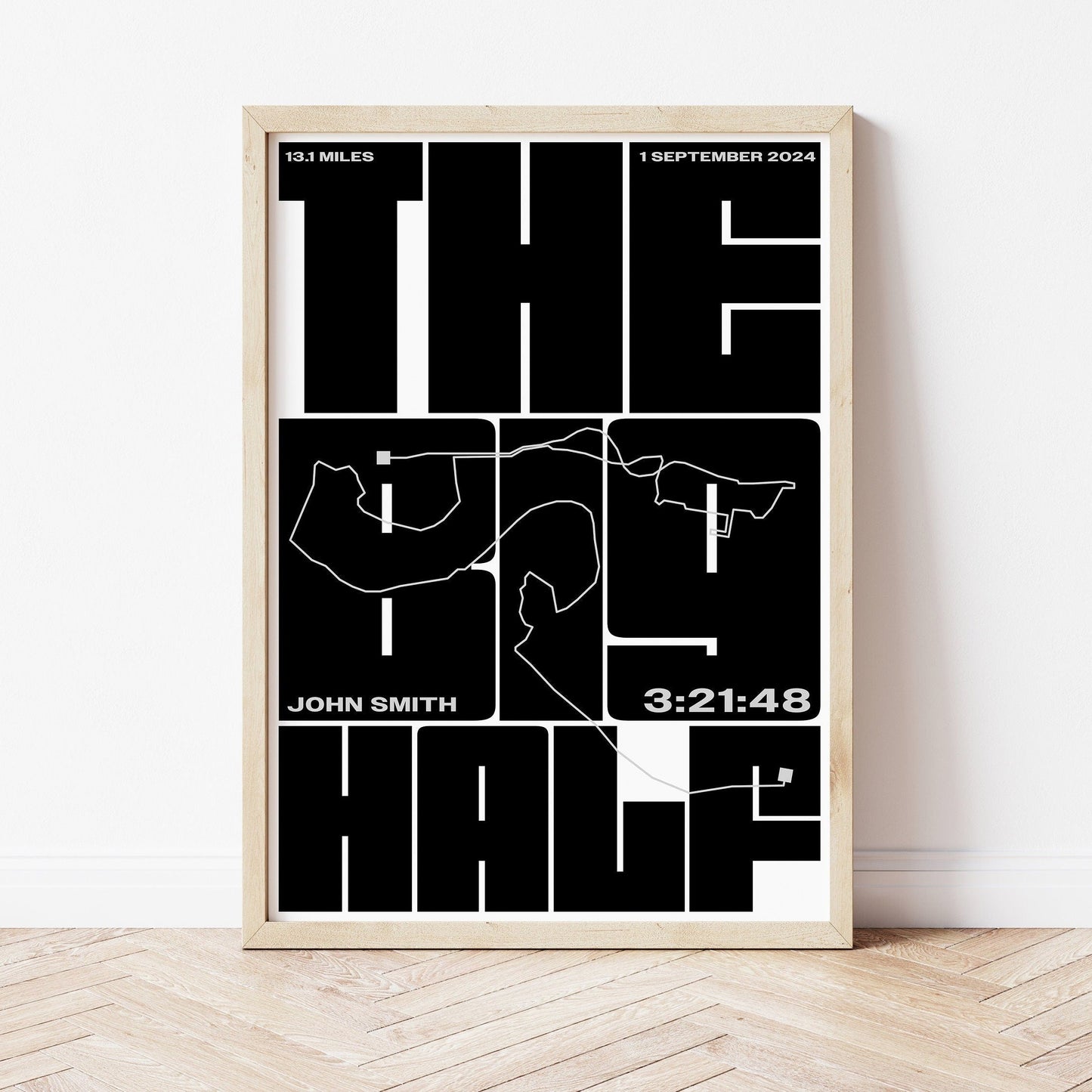 The Big Half personalised print