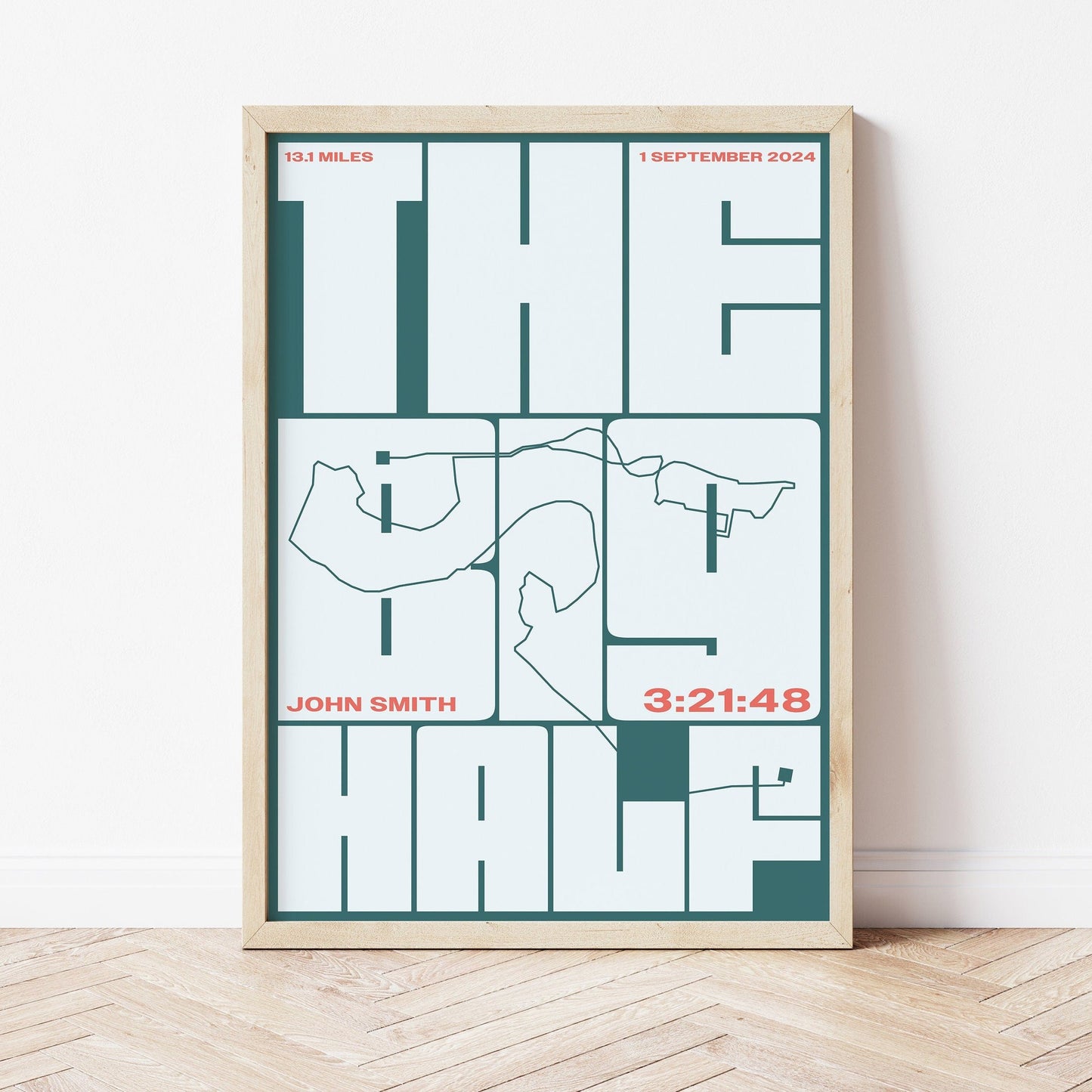 The Big Half personalised print