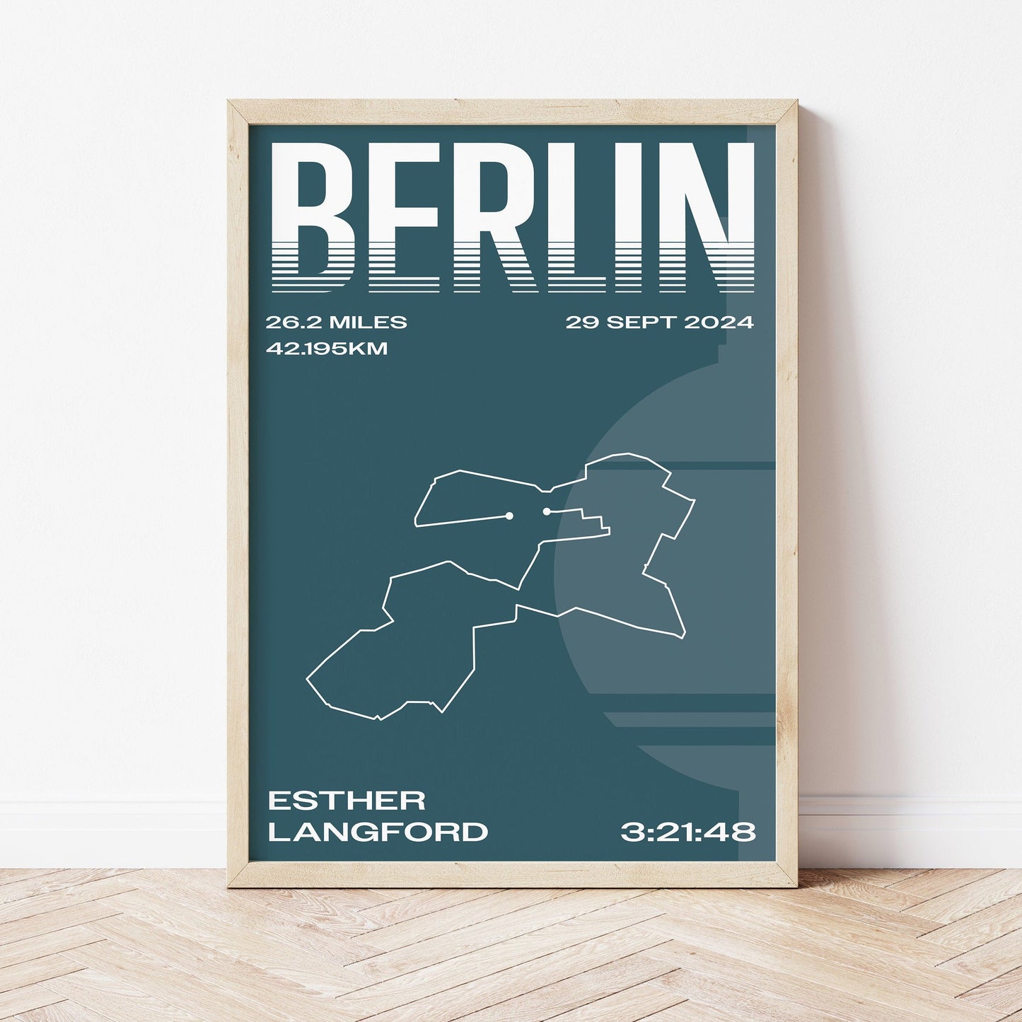 Berlin Marathon 2024 personalised print