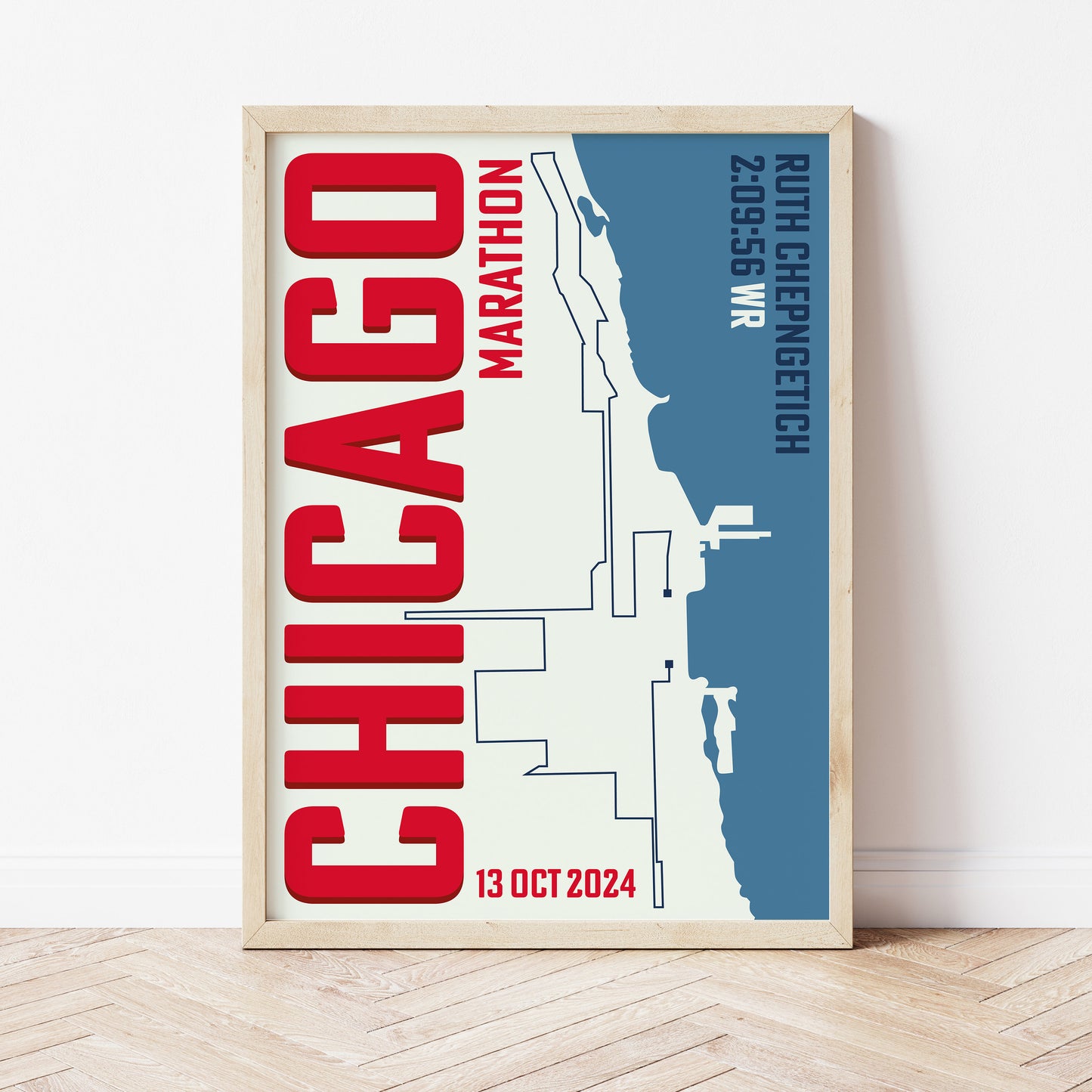 Chicago Marathon personalised print