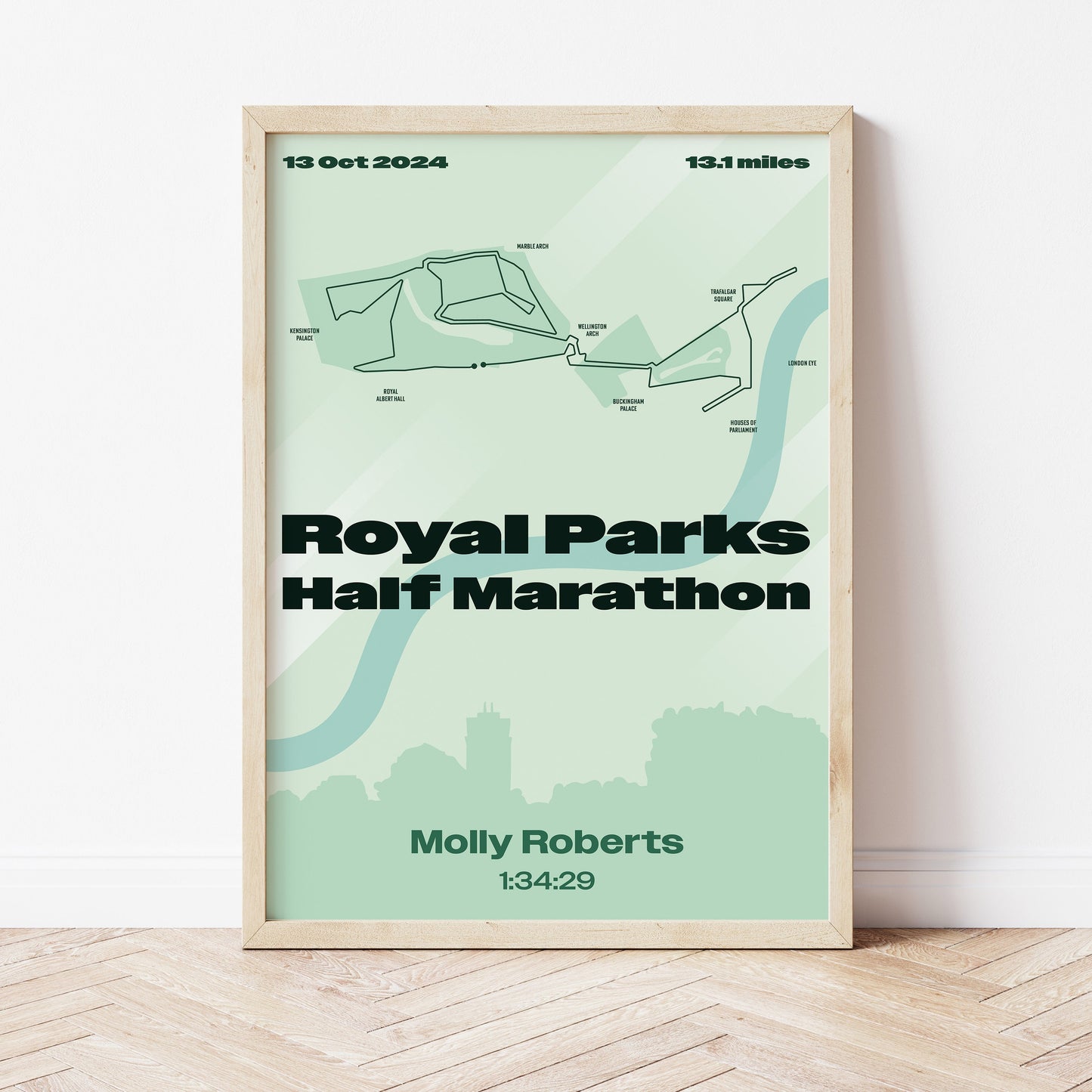 Royal Parks Half Marathon personalised print