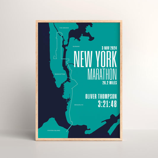 New York Marathon personalised print