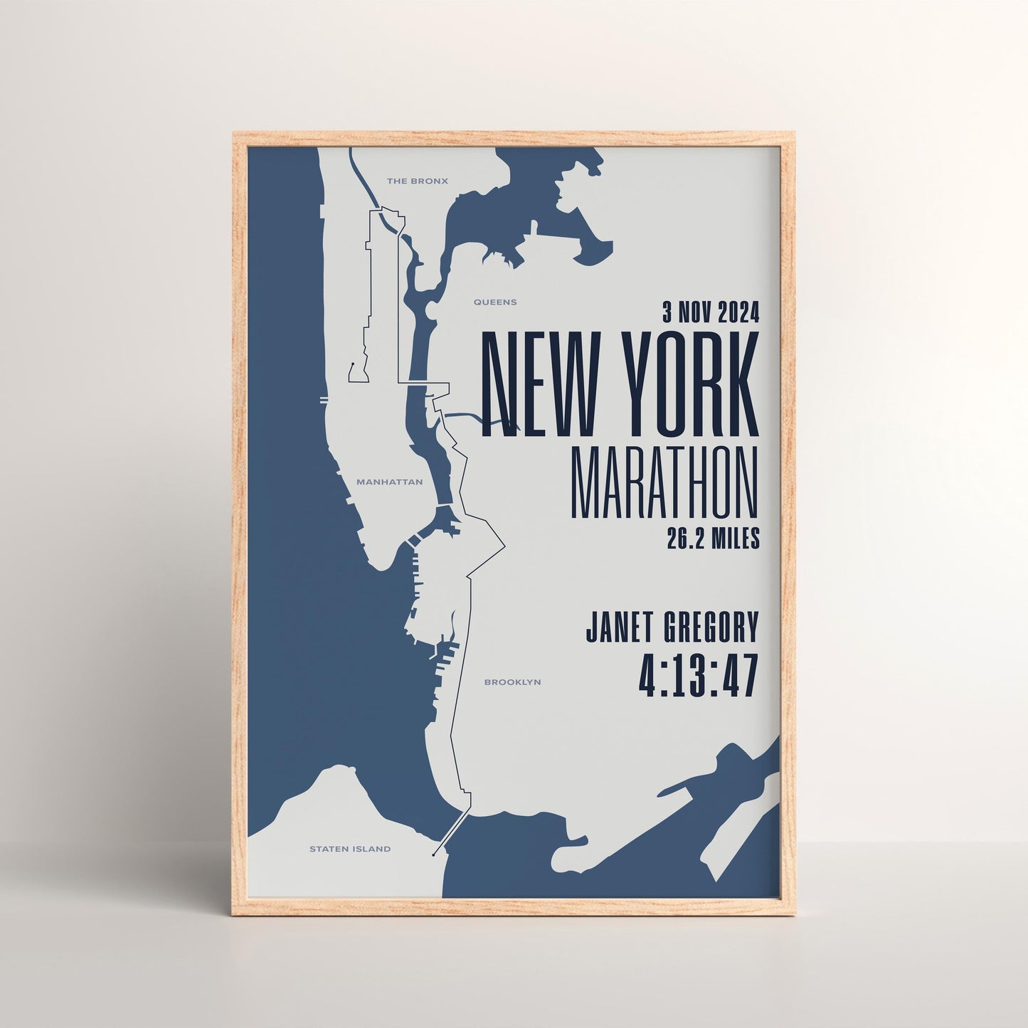 New York Marathon personalised print